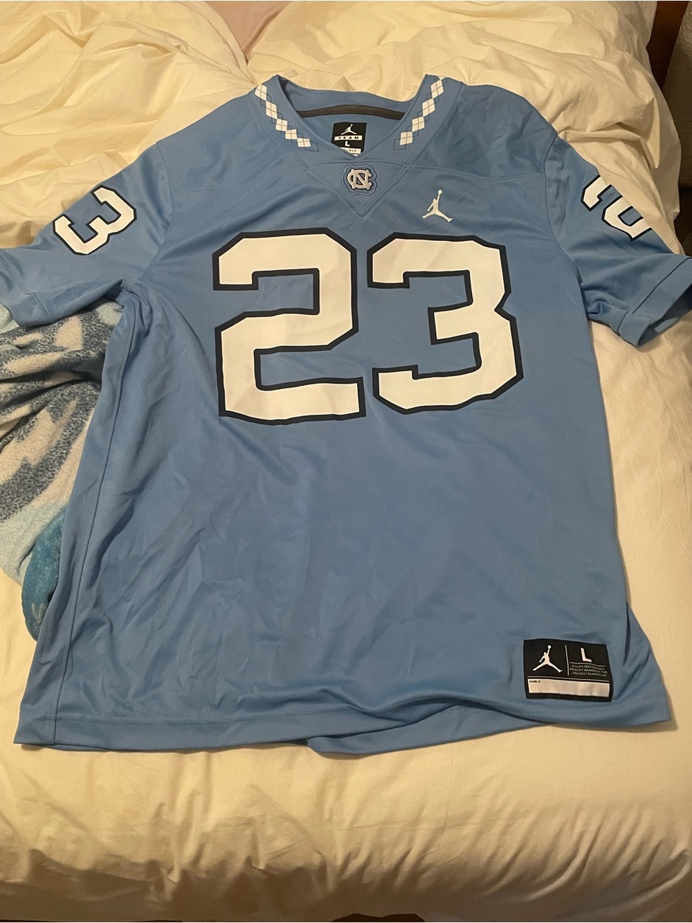 Jordan Men's size Large North Carolina Tar Heels football jersey like new
